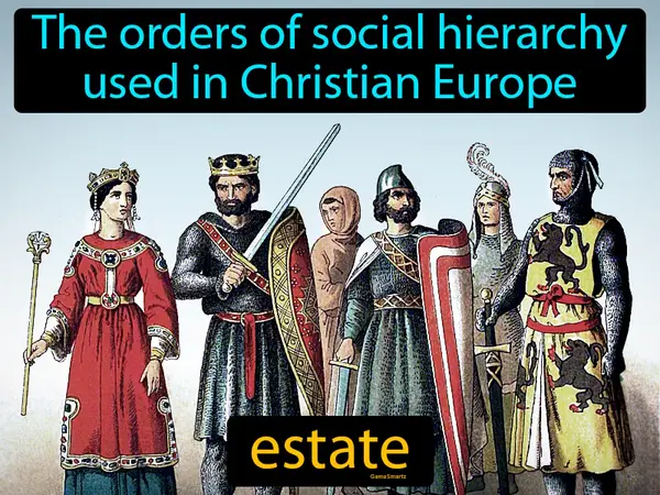 the orders of social hierarchy used in Christian Europe