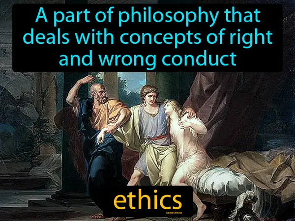 A part of philosophy that deals with concepts of right and wrong conduct