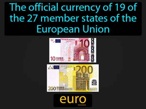 the official currency of 19 of the 27 member states of the European Union