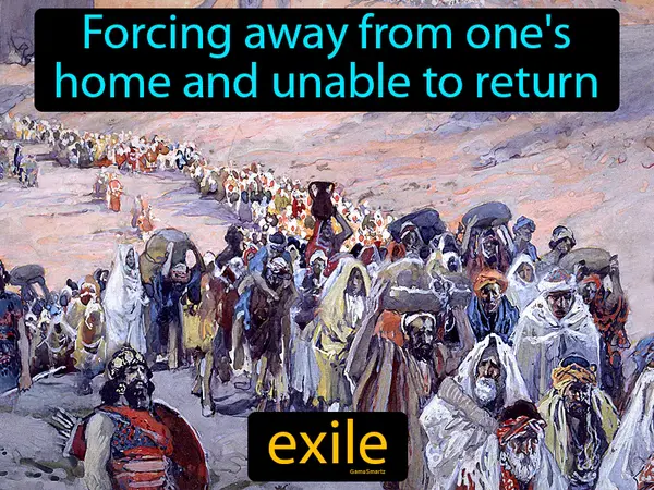 forcing away from one's home and unable to return