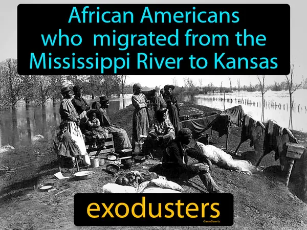 African Americans who migrated from the Mississippi River to Kansas