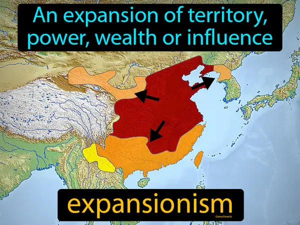 An expansion of territory, power, wealth or influence