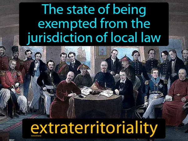 The state of being exempted from the jurisdiction of local law