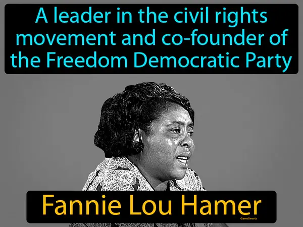 a leader in the civil rights movement and co-founder of the Freedom Democratic Party