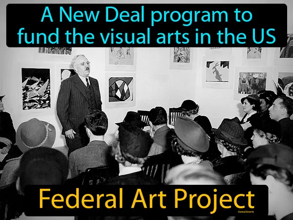 a New Deal program to fund the visual arts in the US