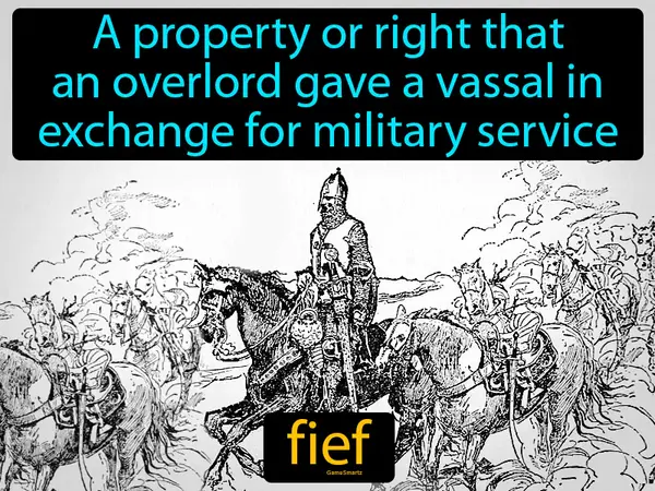 A property or right that an overlord gave a vassal in exchange for military service