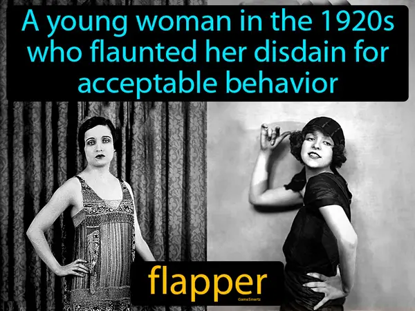 a young woman in the 1920s who flaunted her disdain for acceptable behavior