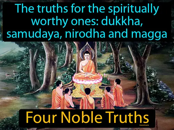the truths for the spiritually worthy ones: dukkha, samudaya, nirodha and magga
