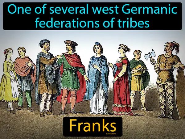 One of several west Germanic federations of tribes