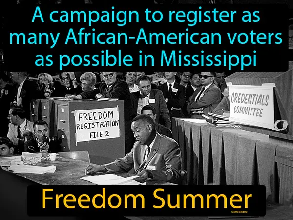 a campaign to register as many African-American voters as possible in Mississippi