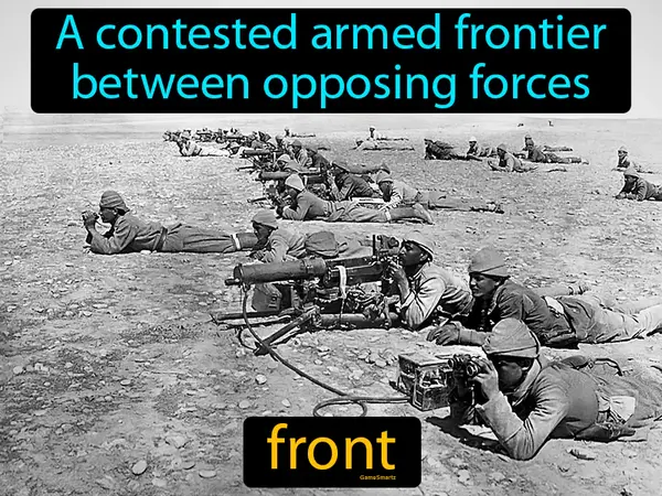 a contested armed frontier between opposing forces