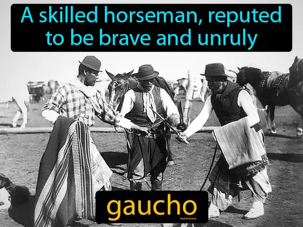 a skilled horseman, reputed to be brave and unruly