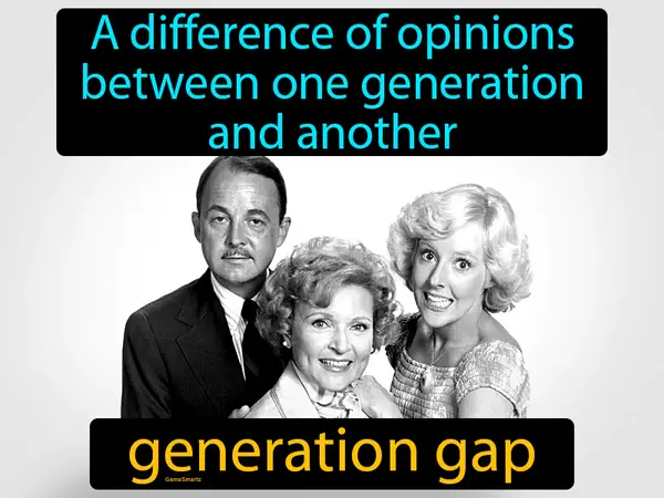 a difference of opinions between one generation and another