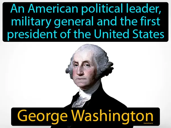 an American political leader, military general and the first president of the United States