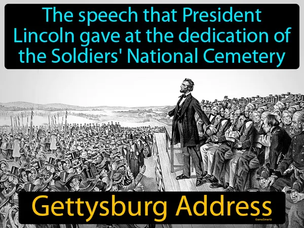 the speech that President Lincoln gave at the dedication of the Soldiers' National Cemetery