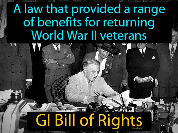 a law that provided a range of benefits for returning World War II veterans