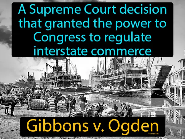 a Supreme Court decision that granted the power to Congress to regulate interstate commerce