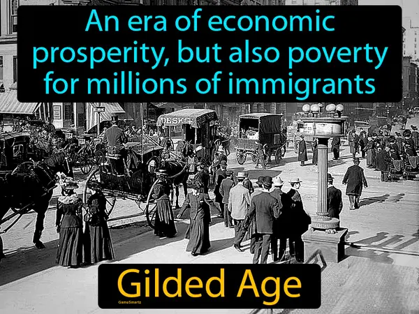an era of economic prosperity, but also poverty for millions of immigrants