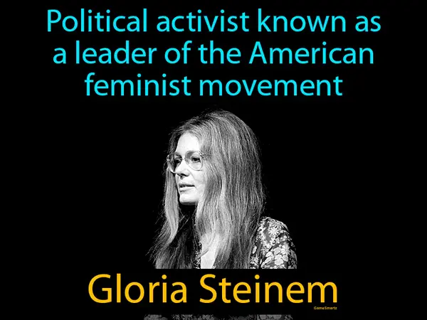 political activist known as a leader of the American feminist movement