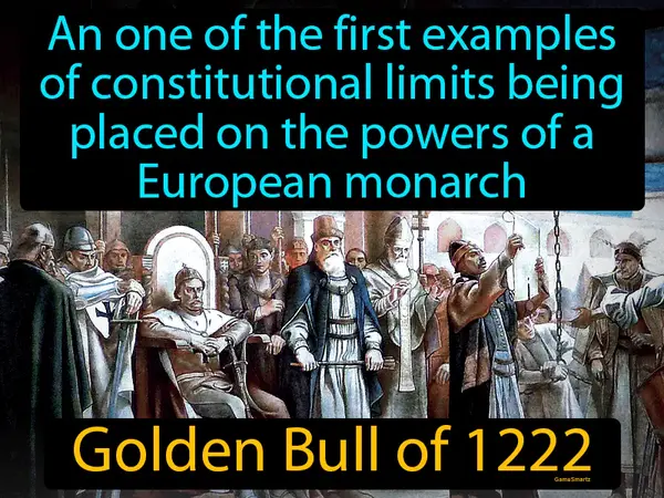 A one of the first examples of constitutional limits being placed on the powers of a European monarch