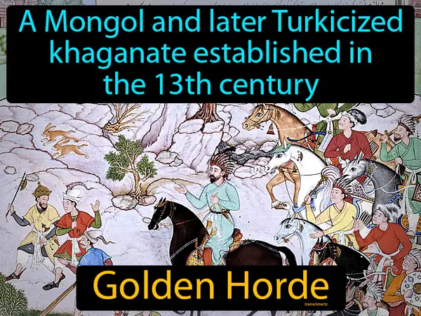 A Mongol and later Turkicized khaganate established in the 13th century
