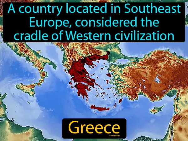 a country located in Southeast Europe, considered the cradle of Western civilization