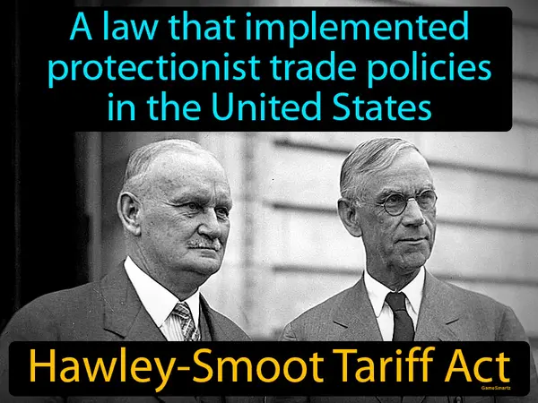 a law that implemented protectionist trade policies in the United States