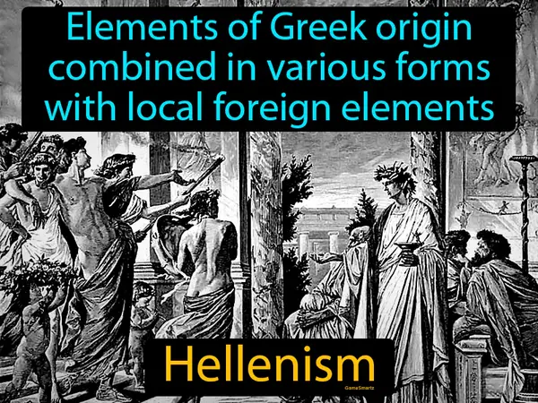 elements of Greek origin combined in various forms with local foreign elements