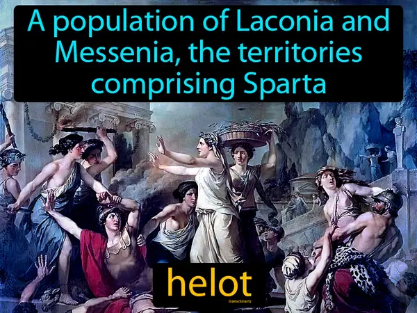 a population of Laconia and Messenia, the territories comprising Sparta