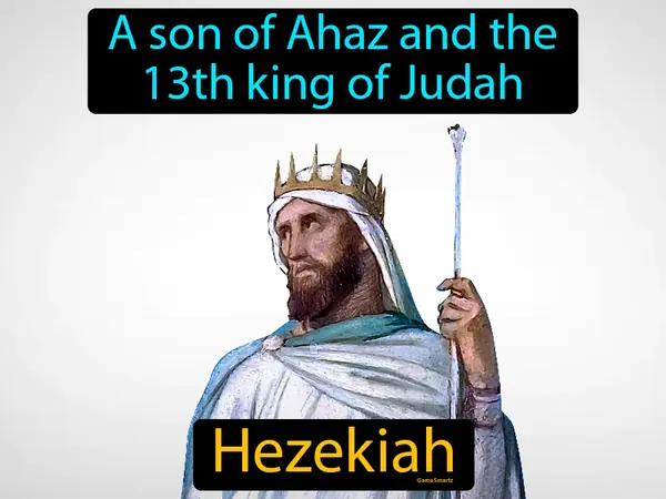 a son of Ahaz and the 13th king of Judah