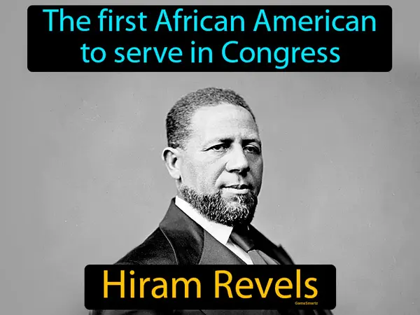 the first African American to serve in Congress