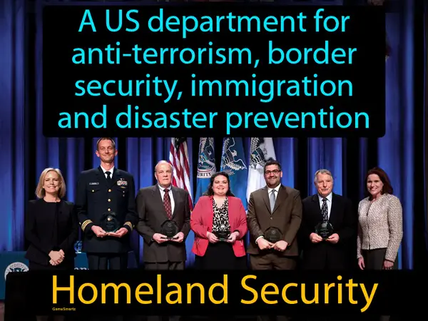 a US department for anti terrorism, border security, immigration and disaster prevention