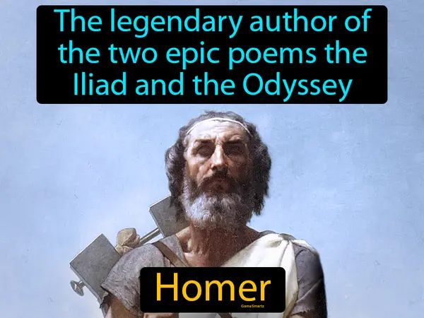 the legendary author of the two epic poems the Iliad and the Odyssey