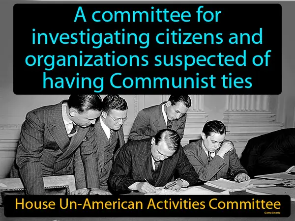 a committee for investigating citizens and organizations suspected of having Communist ties