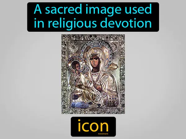 A sacred image used in religious devotion