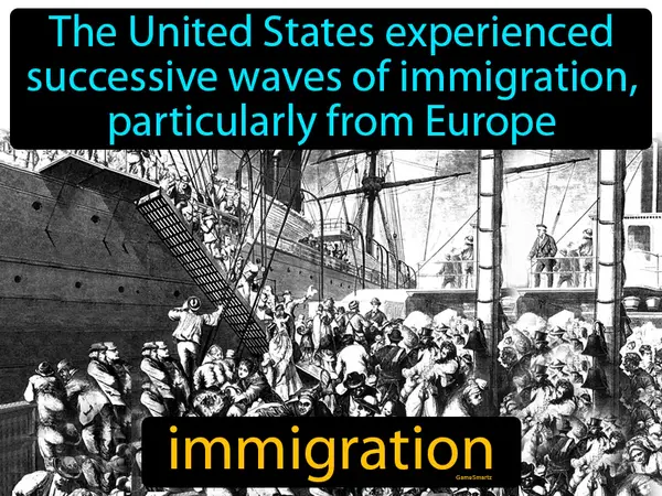 the United States experienced successive waves of immigration, particularly from Europe