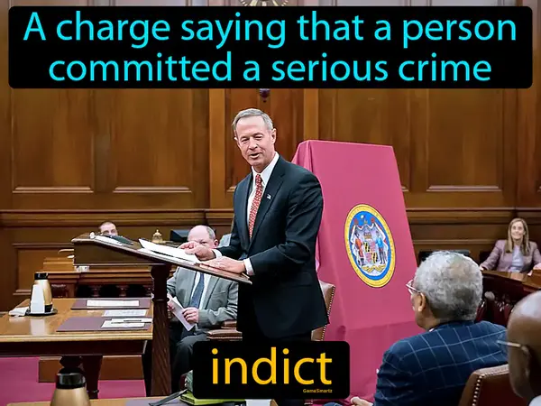 a charge saying that a person committed a serious crime