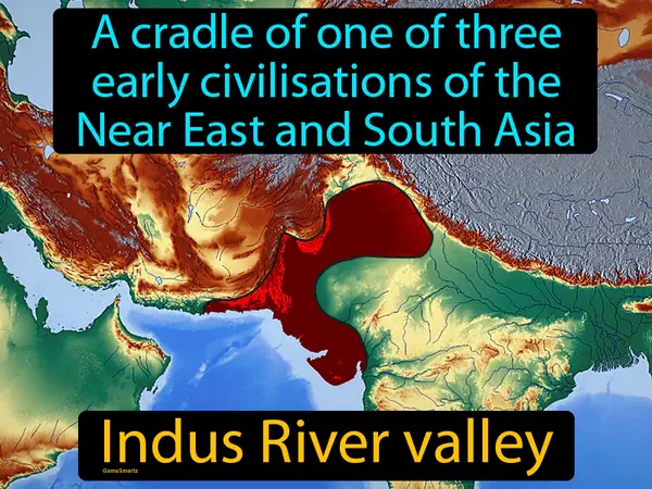 a cradle of one of three early civilisations of the Near East and South Asia