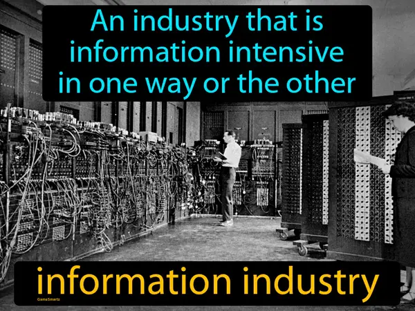 an industry that is information intensive in one way or the other