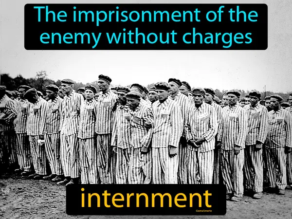 the imprisonment of the enemy without charges