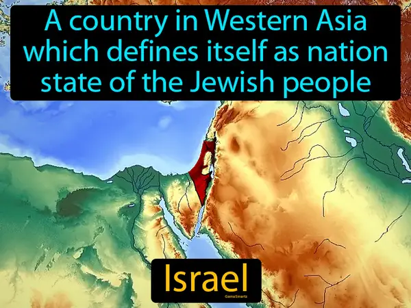 a country in Western Asia which defines itself as nation state of the Jewish people