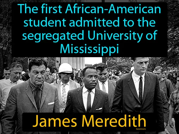 the first African-American student admitted to the segregated University of Mississippi