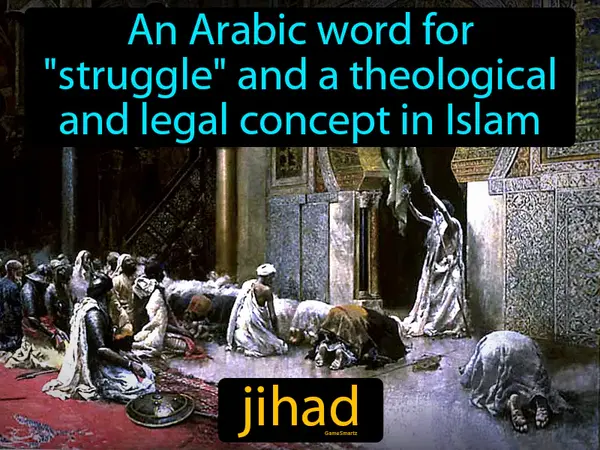 An Arabic word for struggle and a theological and legal concept in Islam