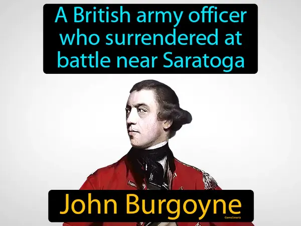 a British army officer who surrendered at battle near Saratoga