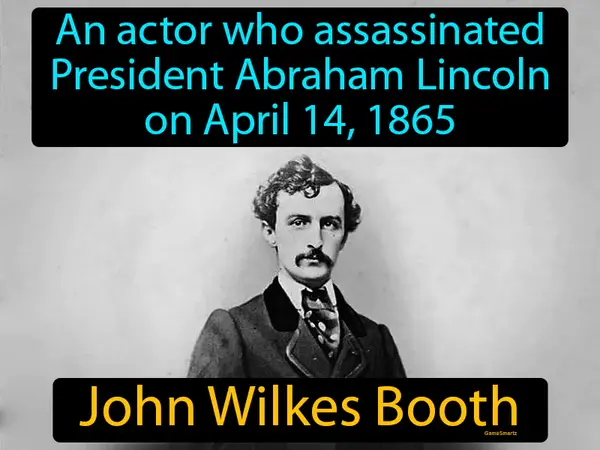 an actor who assassinated President Abraham Lincoln on April 14, 1865