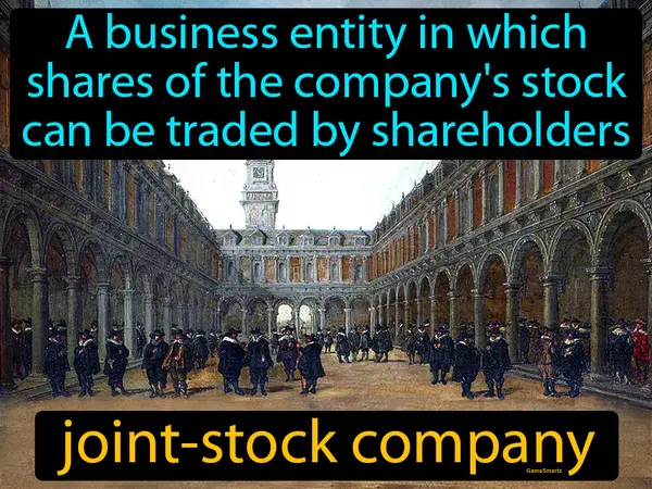 a business entity in which shares of the company's stock can be bought and sold by shareholders