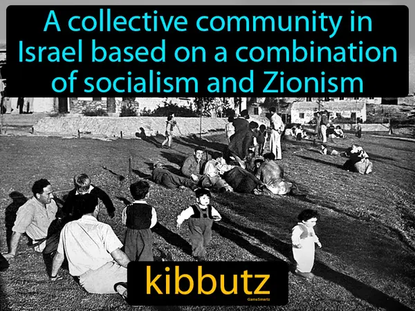 A collective community in Israel based on a combination of socialism and Zionism
