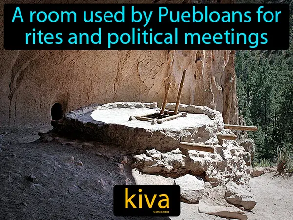 a room used by Puebloans for rites and political meetings