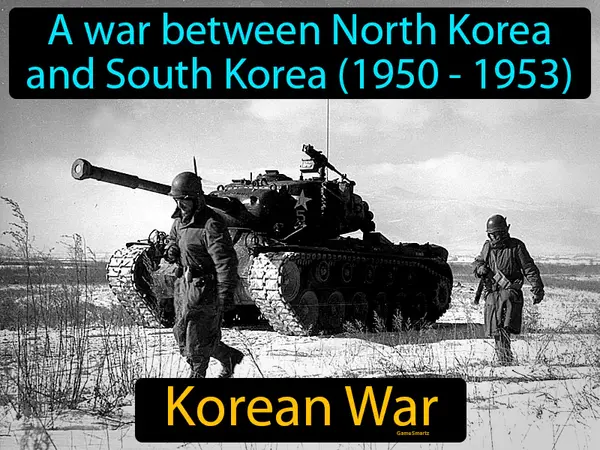 a war between North Korea and South Korea (1950 - 1953)