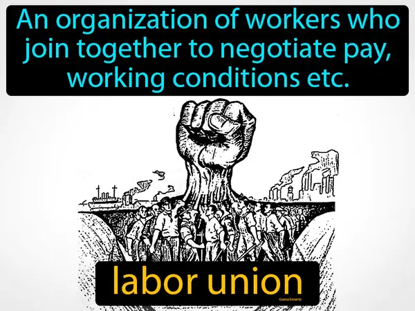 an organization of workers who join together to negotiate pay, working conditions etc.
